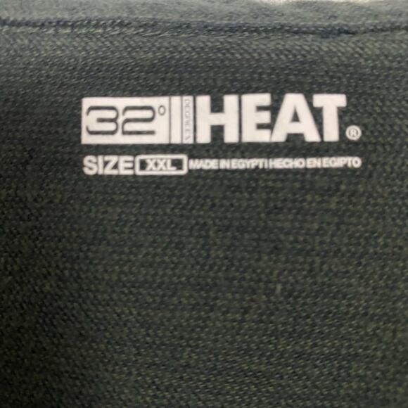 32 Degrees Heat XXL Cozy Button-Up Shirt Black Stretch Cotton Blend Long Sleeve - Picture 2 of 10